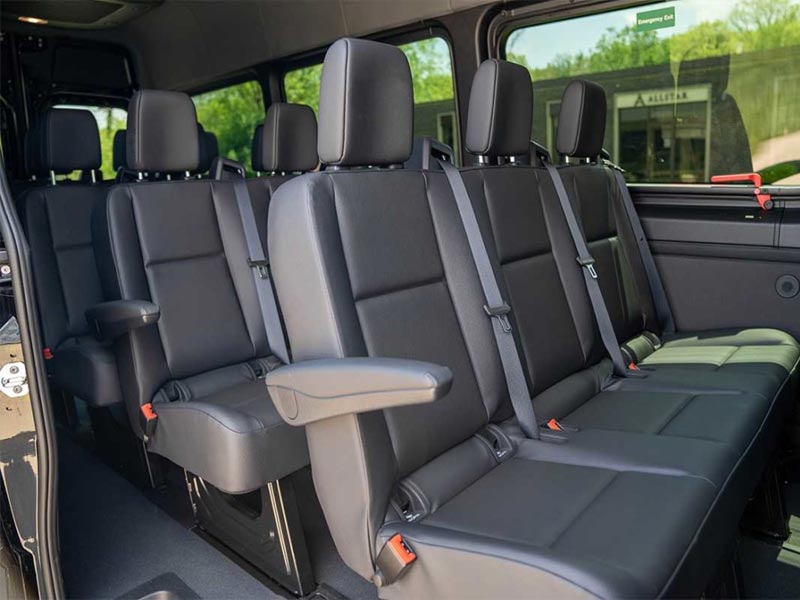 Premium Luxury Sprinter Van interior