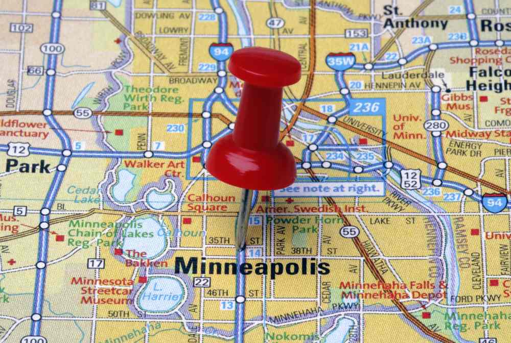 Minneapolis MN Map