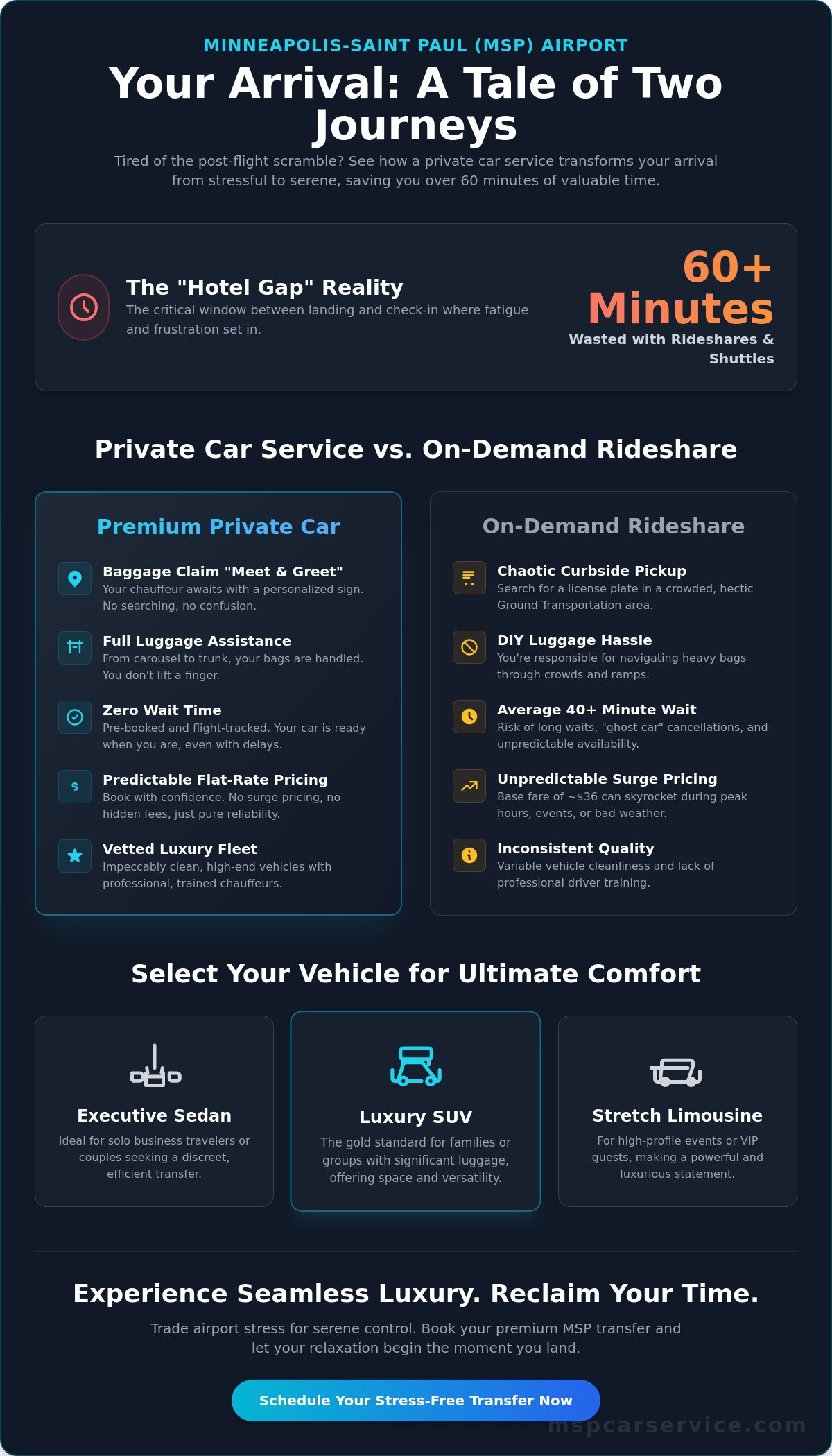 Private Car from MSP to Hotel: Your Guide to Seamless Airport Transfers